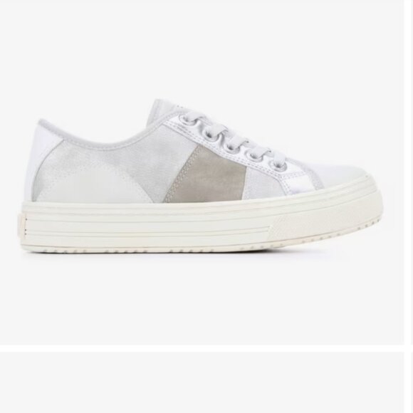 NEW BLOWFISH MALIBU Super Smile Color Block Sneakers for women in silver 7252m1 - Picture 11 of 13